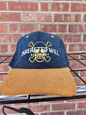 Inherited Will Allegory Two-Tone Corduroy Cap - Navy & Tan